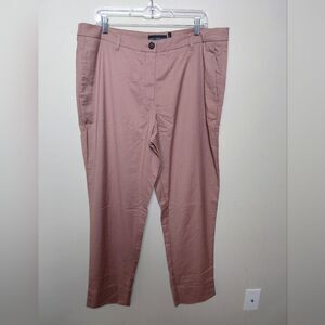 Wildfang The Empower Trouser Rose Brown size 16 NWT Straight Leg